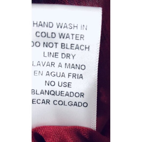 Entro Womens Medium Red Polka Dot Sheer Blouse Boho Festival Cottagecore - Picture 5 of 6